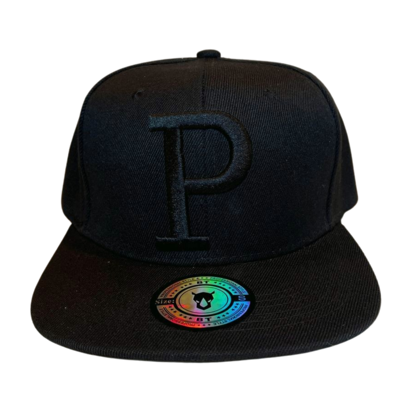 HP-DZ-P EMBROIDERY FLATBILL SNAPBACK - BLACK/BLACK - Burzip Wholesale