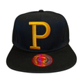 HP-DZ-P EMBROIDERY FLATBILL SNAPBACK - BLACK/GOLD - Burzip Wholesale