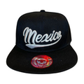 HP MEXICO EMBROIDERY FLATBILL SNAPBACK - BLACK/WHT MEXICO - Burzip Wholesale