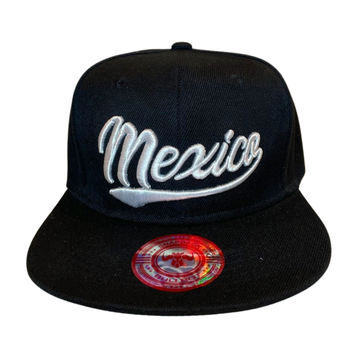HP MEXICO EMBROIDERY FLATBILL SNAPBACK - BLACK/WHT MEXICO - Burzip Wholesale