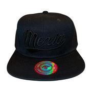 HP MEXICO EMBROIDERY FLATBILL SNAPBACK - BLACK - SOLID - Burzip Wholesale