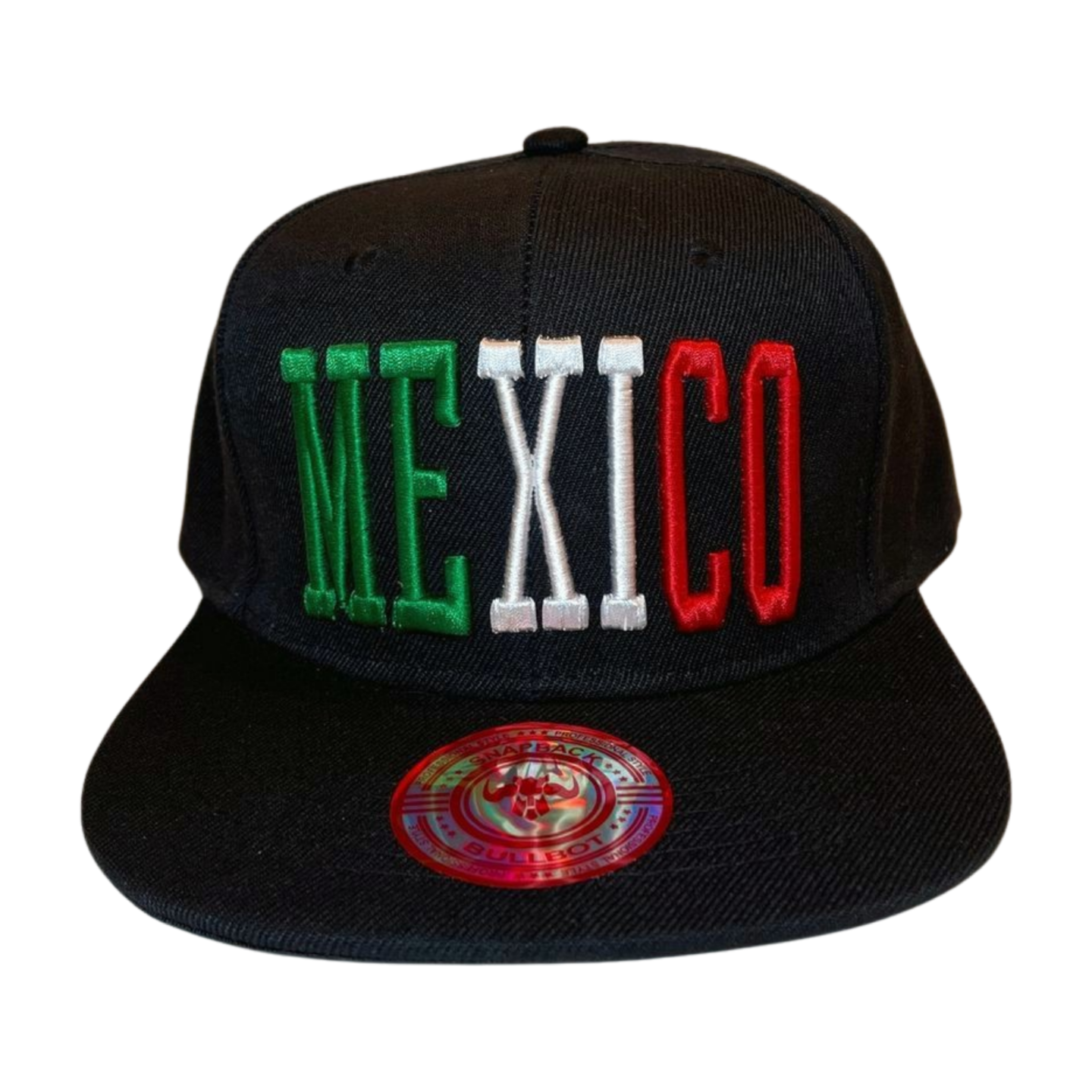 HP MEXICO EMBROIDERY FLATBILL SNAPBACK - WHIT/MEXICO - Burzip Wholesale