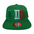 HP MEXICO EMBROIDERY FLATBILL SNAPBACK - WHIT/RED MEXICO - Burzip Wholesale