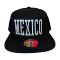 HP MEXICO EMBROIDERY FLATBILL SNAPBACK - BLACK/WHT - Burzip Wholesale