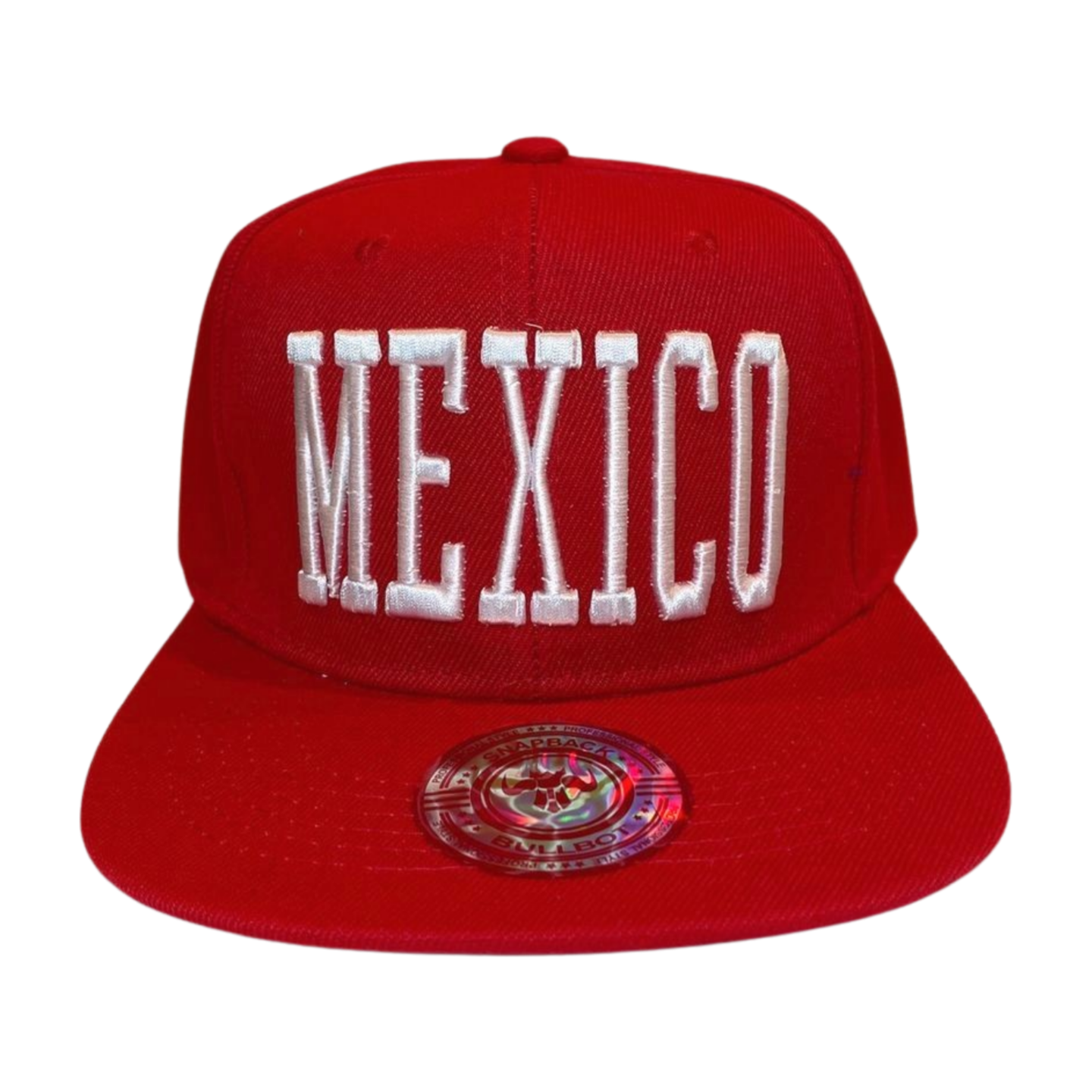 HP MEXICO EMBROIDERY FLATBILL SNAPBACK - GREEN/RED MEXICO - Burzip Wholesale