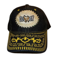 HP cowboy embroidery velcro ball cap - DENIM/BLACK - Burzip Wholesale
