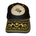 HP cowboy embroidery velcro ball cap - DENIM/BLACK2 - Burzip Wholesale