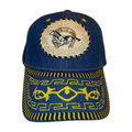 HP cowboy embroidery velcro ball cap - DENIM/BLUE3 - Burzip Wholesale