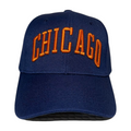 HPV-PK6-CHICAGO EMBROIDERY, VELCRO BALLCAP 6PCS/PACK - NAVY-ORANGE CHICAGO - Burzip Wholesale