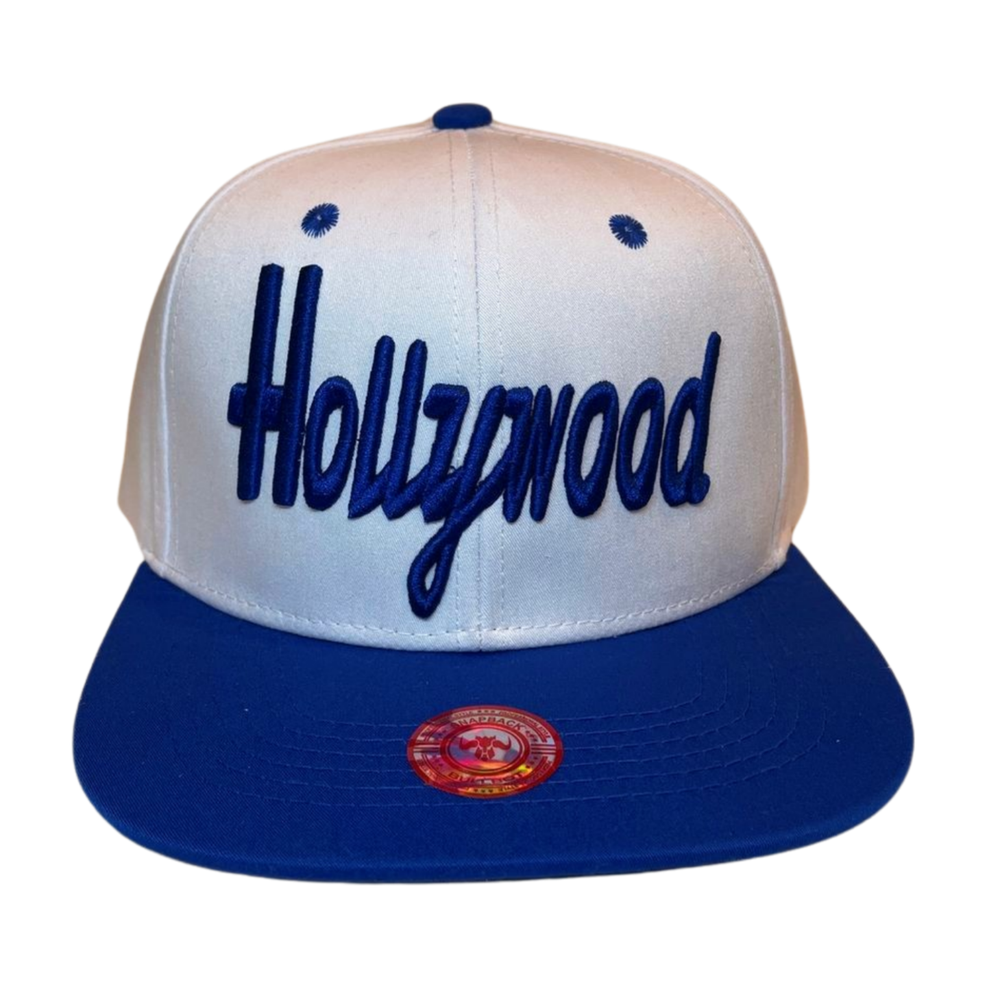 HP HOLLYWOOD EMBROIDERY, FLAT BILL SNAPBACK - BLACK3 - Burzip Wholesale