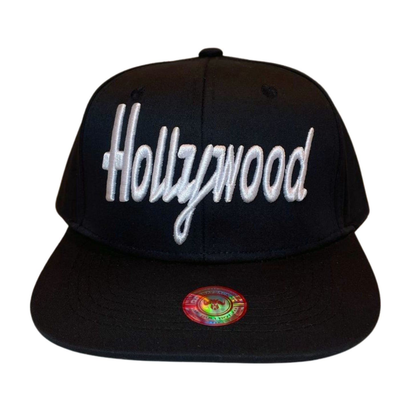 HP HOLLYWOOD EMBROIDERY, FLAT BILL SNAPBACK - BLUE3 - Burzip Wholesale