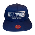 HP HOLLYWOOD EMBROIDERY, FLAT BILL SNAPBACK - BLACK/GREY - Burzip Wholesale