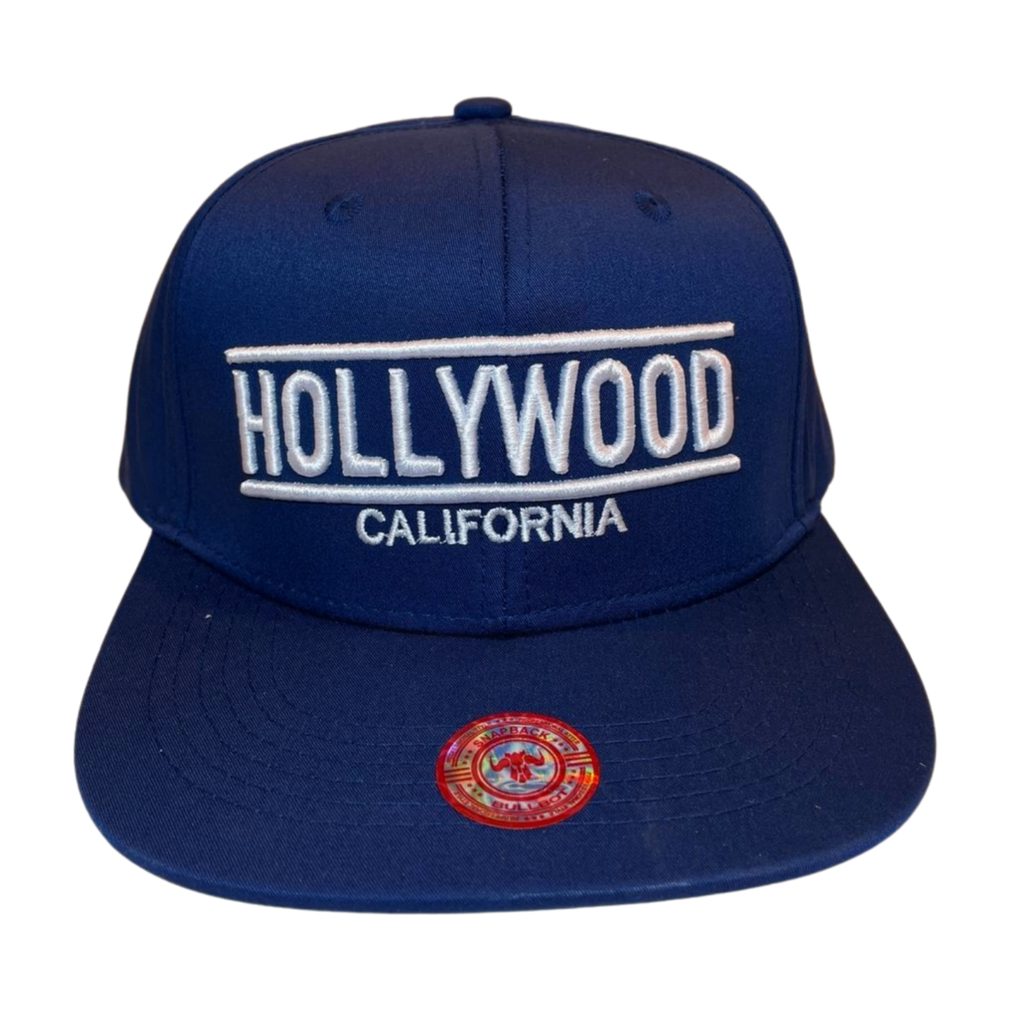 HP HOLLYWOOD EMBROIDERY, FLAT BILL SNAPBACK - BLACK/GREY - Burzip Wholesale