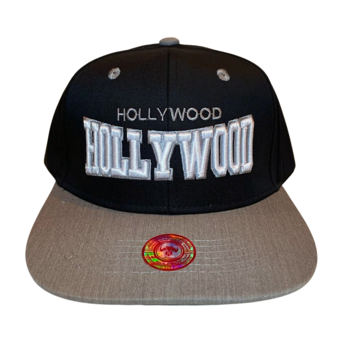 HP HOLLYWOOD EMBROIDERY, FLAT BILL SNAPBACK - PINK3 - Burzip Wholesale