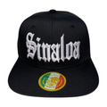 HP CLASSIC LETTER WHT EMBROIDERY ON BLACK CAP FLAT BILL - SINALOA - Burzip Wholesale