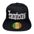 HP CLASSIC LETTER WHT EMBROIDERY ON BLACK CAP FLAT BILL - ZACATECAS - Burzip Wholesale