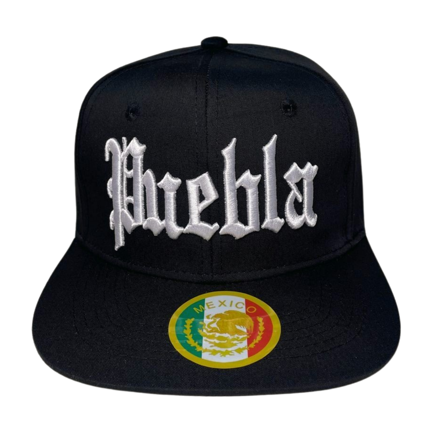 HP CLASSIC LETTER WHT EMBROIDERY ON BLACK CAP FLAT BILL - DUEBLA - Burzip Wholesale