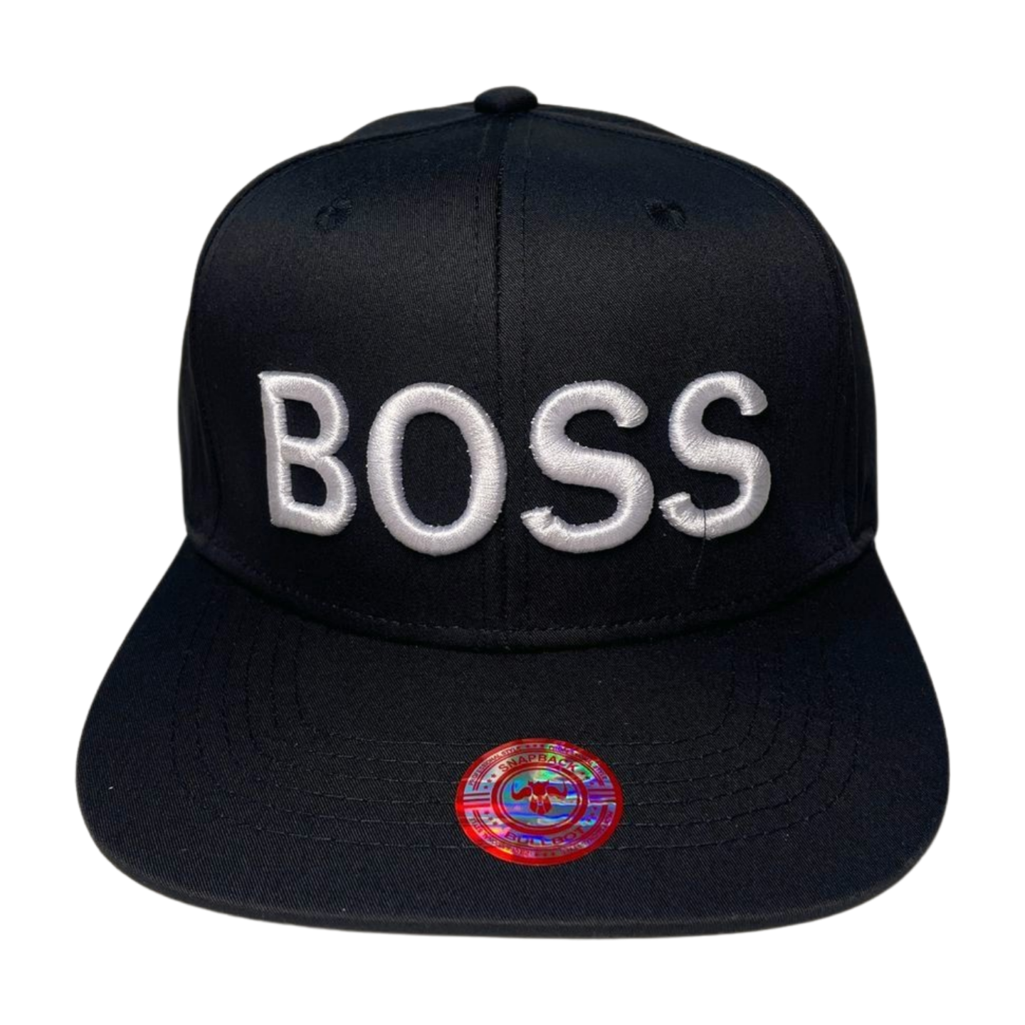 HP CLASSIC LETTER WHT EMBROIDERY ON BLACK CAP FLAT BILL - BOSS - Burzip Wholesale