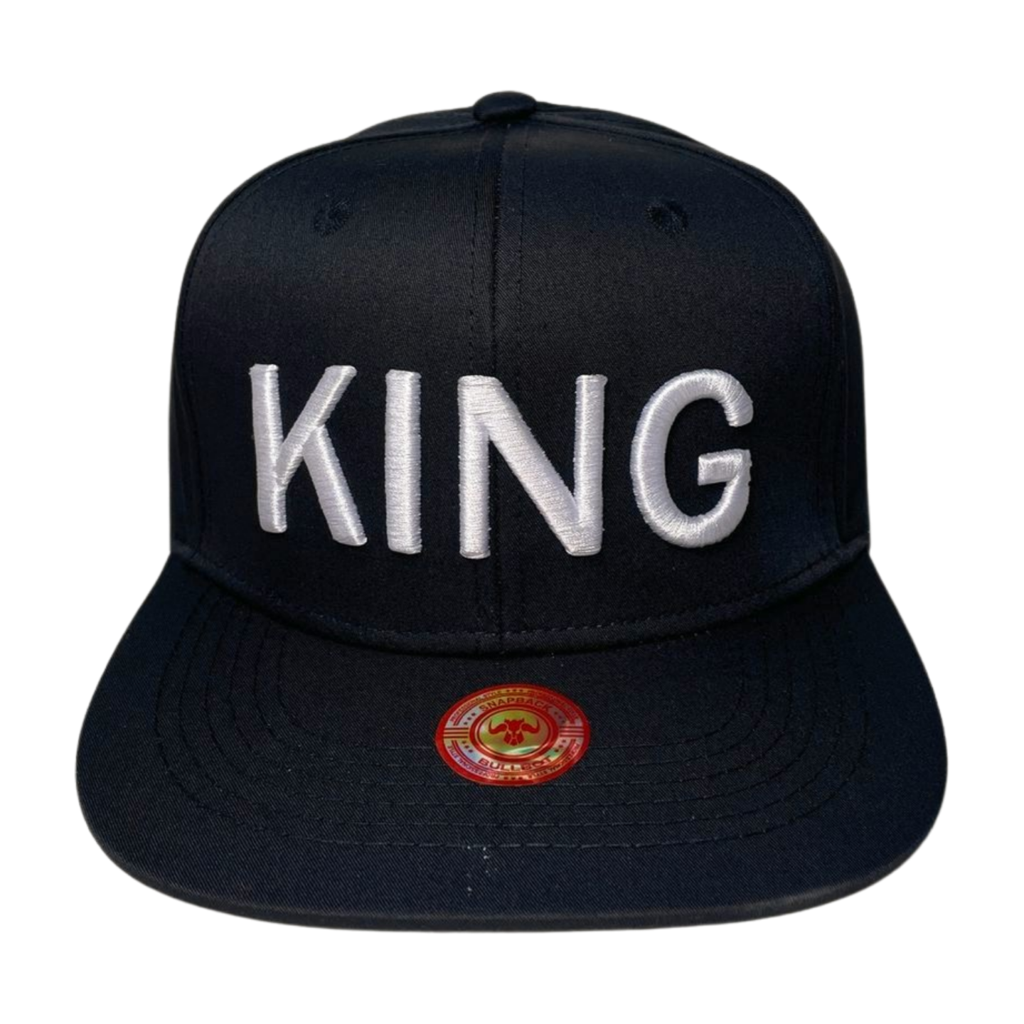 HP CLASSIC LETTER WHT EMBROIDERY ON BLACK CAP FLAT BILL - KING - Burzip Wholesale