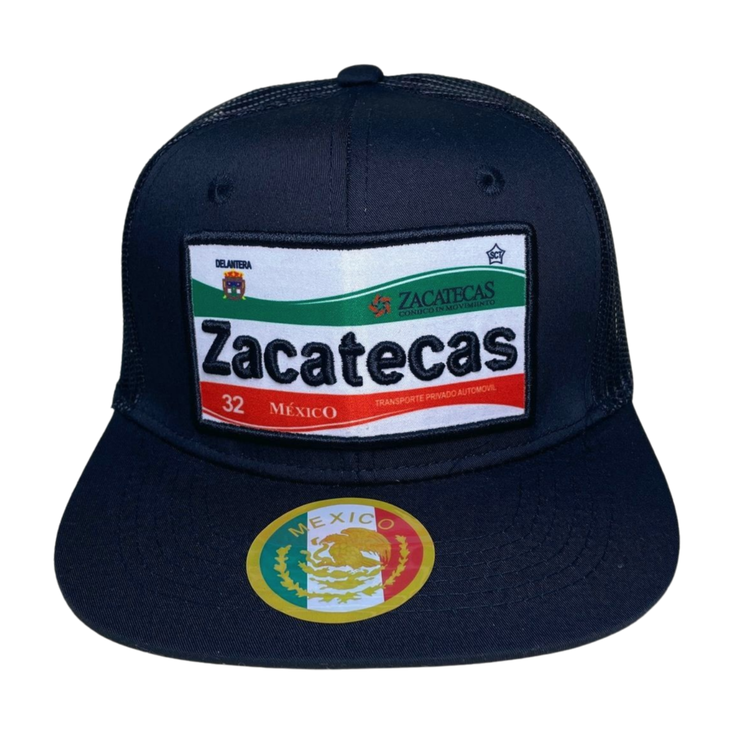 HTFM-BLK HAT WITH PATCH - ZACATECAS - Burzip Wholesale