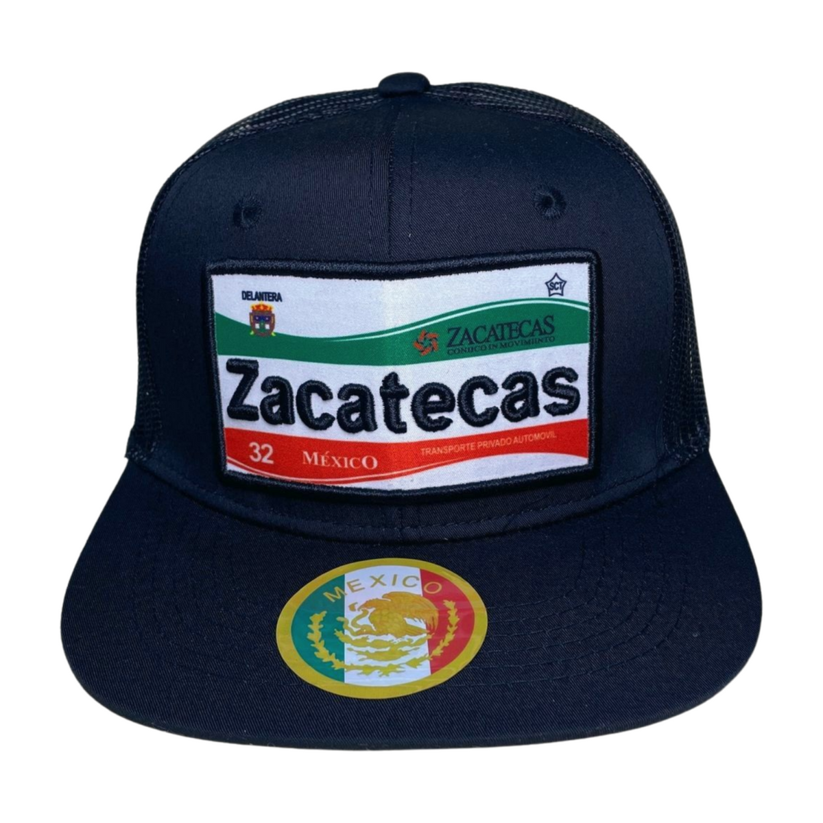 HTFM-BLK HAT WITH PATCH - ZACATECAS - Burzip Wholesale