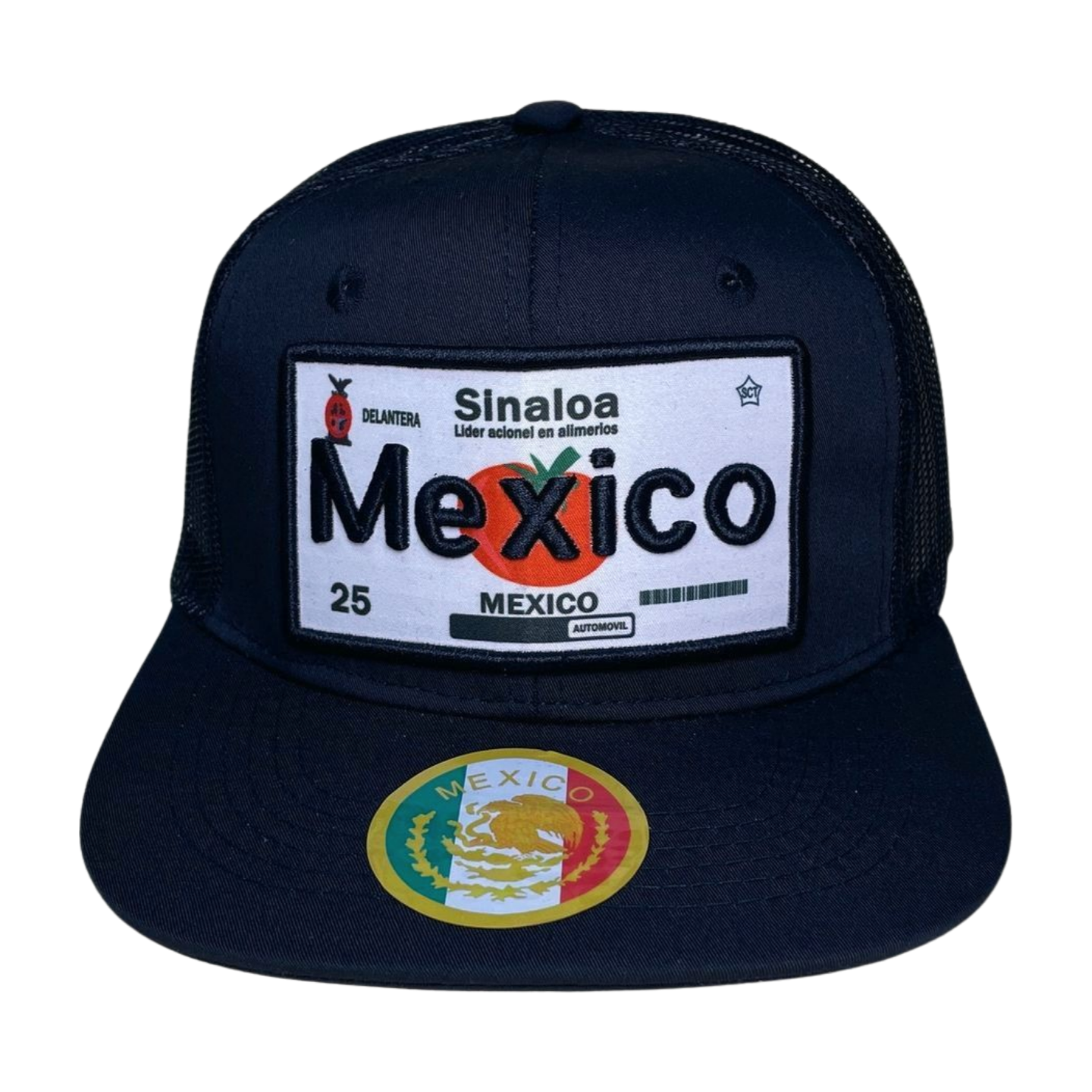 HTFM-BLK HAT WITH PATCH - MEXICO - Burzip Wholesale