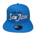HPF-PK6-SAN JOSE EMBROIDERY, FLATBILL SNAPBACK 6PCS/PACK - BLUE - Burzip Wholesale