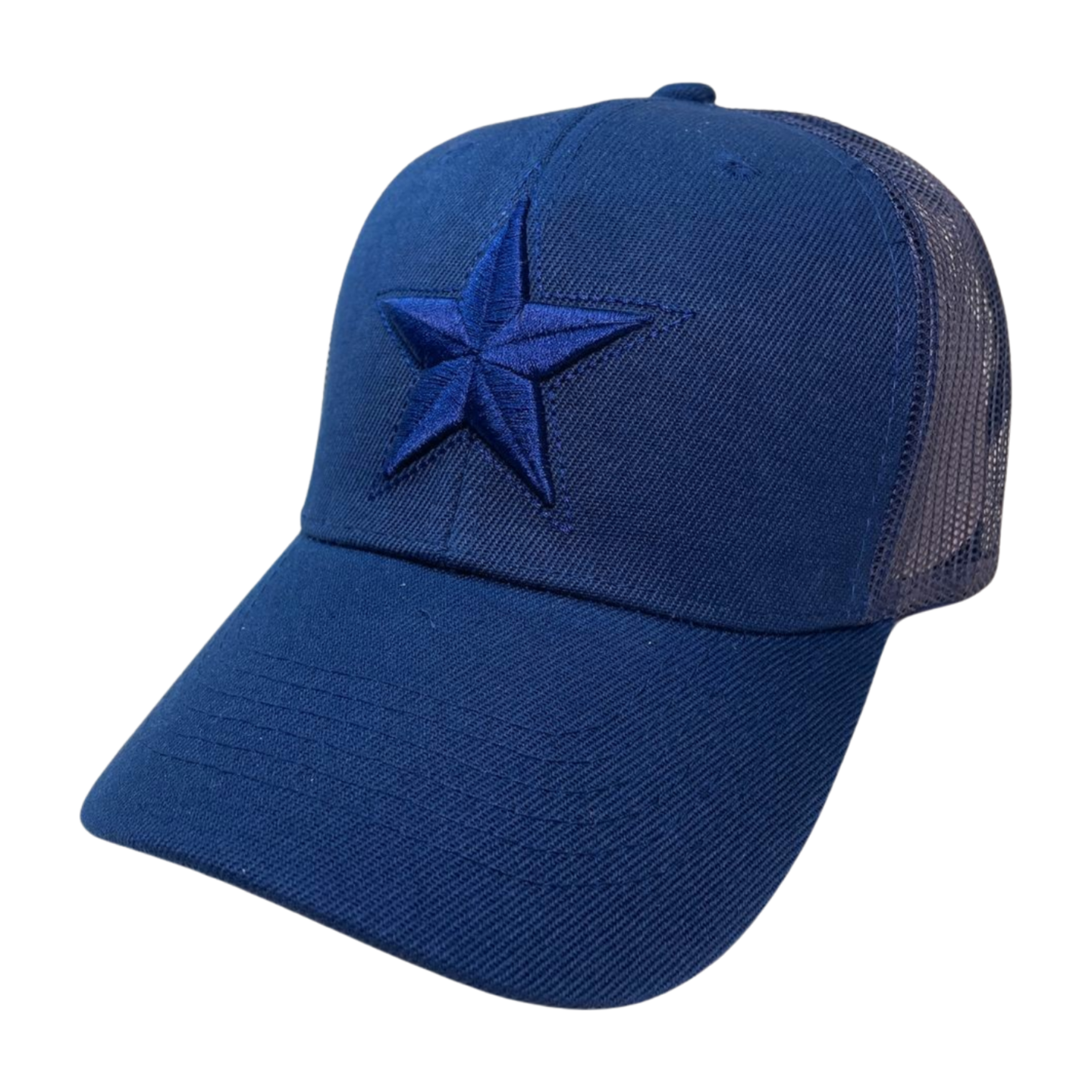 HVM-6pcs-STAR Embroidery - D.BLUE - Burzip Wholesale