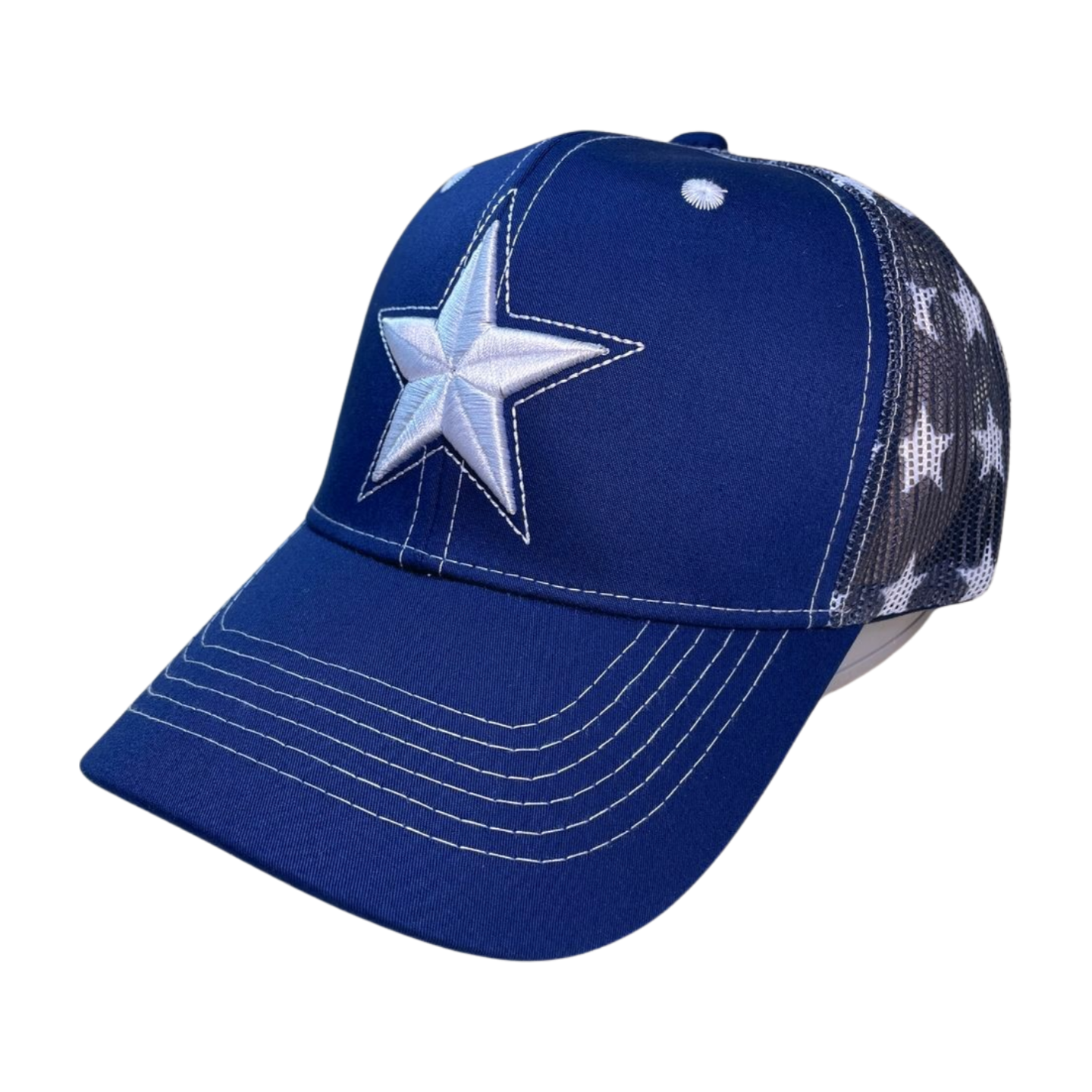 HVM-6pcs-STAR Embroidery - NAVY - Burzip Wholesale