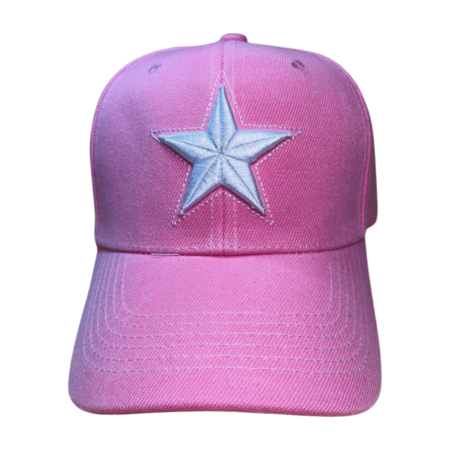 HVM-6pcs-STAR Embroidery - PINK/WHT EMB V1 - Burzip Wholesale