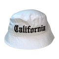 Bucket-DZ-CALIFORNIA Embroidery 12PCS/DZ HBC - WHT/BLK - Burzip Wholesale