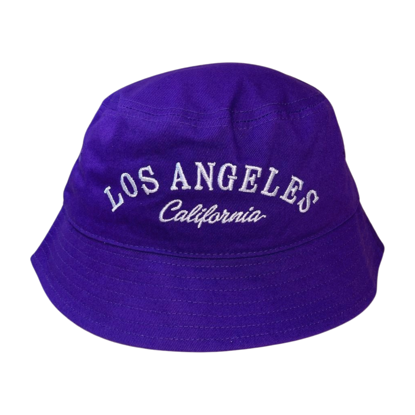 Bucket Hats with Thin Letter Embroider Los Angeles California Embbuc - WHITE - Burzip Wholesale