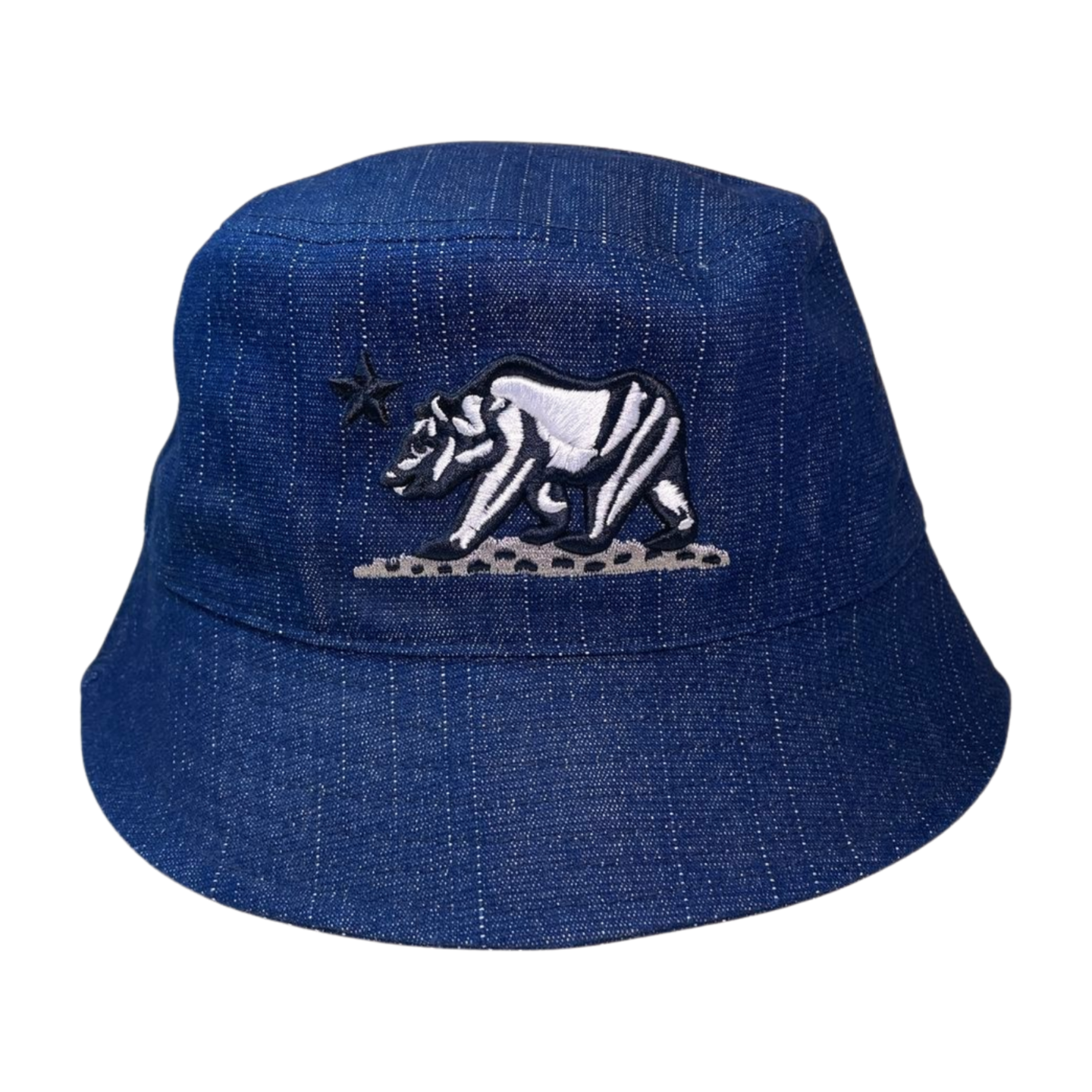 BUCKET-DZ-EMB WITH EMBROIDERY (HBC-BEAR) - DENIM - Burzip Wholesale