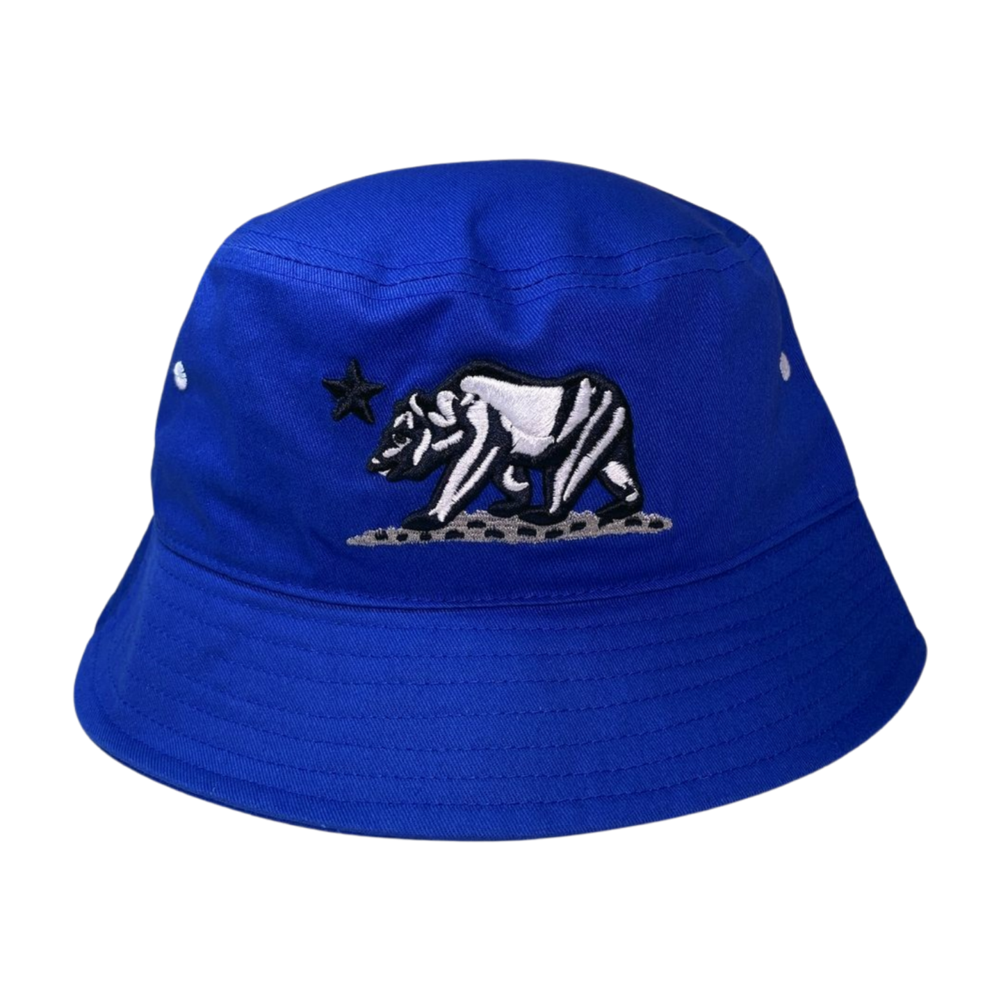 BUCKET-DZ-EMB WITH EMBROIDERY (HBC-BEAR) - WHITE - Burzip Wholesale