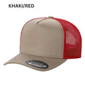 5panel Twill Crown Tracker Mesh Snapback 2tone 5trtm - D.GREEN/BLK - Burzip Wholesale