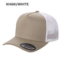 5panel Twill Crown Tracker Mesh Snapback 2tone 5trtm - D.GREY/WHITE - Burzip Wholesale