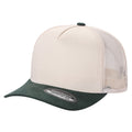 5panel Twillcrown Mesh Back Suede Bill Blank Caps Tcms - TAN/K.GREEN - Burzip Wholesale