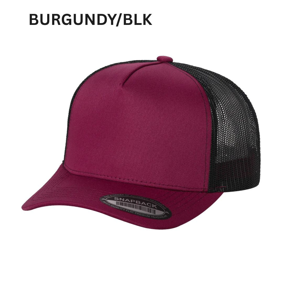 5panel Twill Crown Tracker Mesh Snapback 2tone 5trtm - selected color - Burzip Wholesale