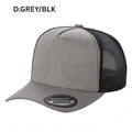 5panel Twill Crown Tracker Mesh Snapback 2tone 5trtm - BLK/GOLD - Burzip Wholesale