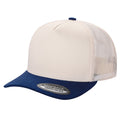 5panel Twillcrown Mesh Back Suede Bill Blank Caps Tcms - BLK/RED - Burzip Wholesale