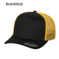 5panel Twill Crown Tracker Mesh Snapback 2tone 5trtm - BLK/D.GREY - Burzip Wholesale