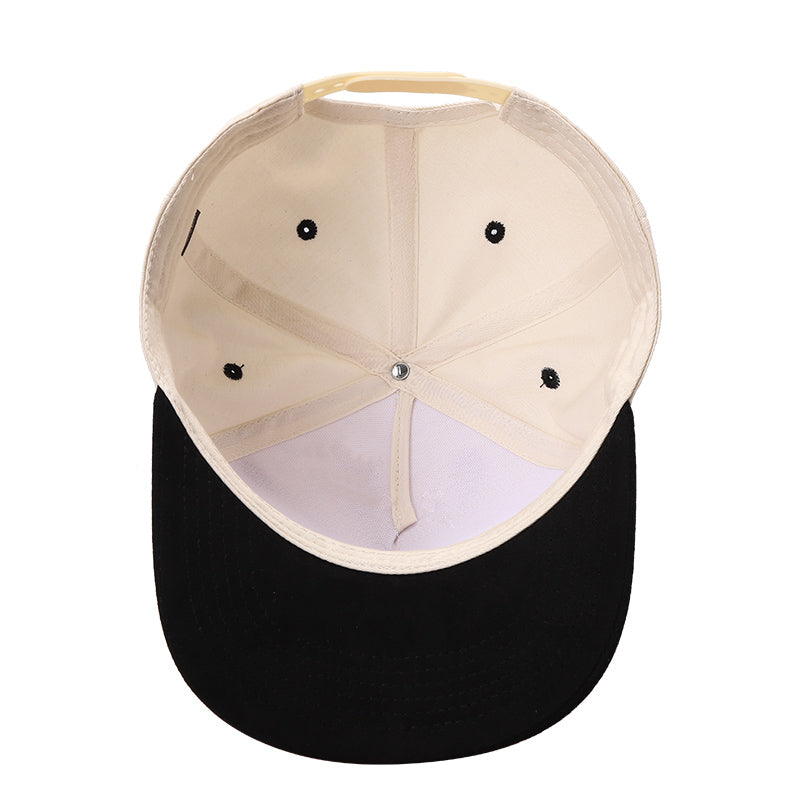 5panel Twill Head Suede Bill Blank Caps Tcs - TAN/BROWN - Burzip Wholesale