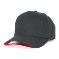 5 Panel Two Tone Structured Snapback Cap Tc - Black - Burzip Wholesale