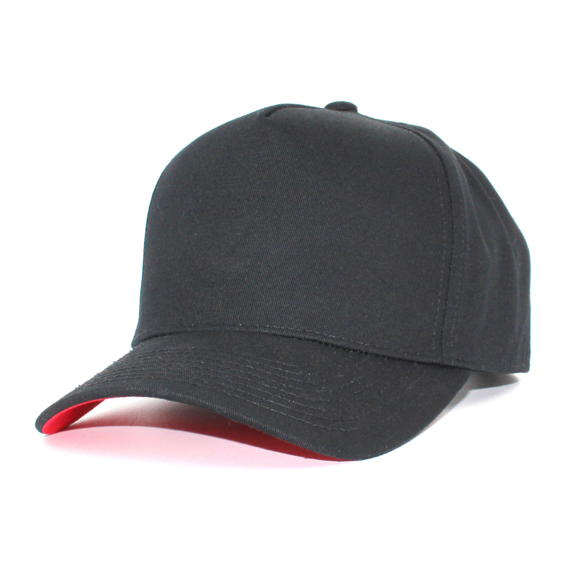 5 Panel Two Tone Structured Snapback Cap Tc - Black - Burzip Wholesale