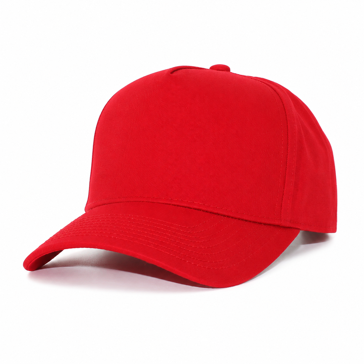 5 Panel Two Tone Structured Snapback Cap Tc - Red - Burzip Wholesale