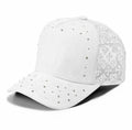 5 Panel Embroidered Side Logo Distressed Baseball Cap #5021 | Procap Wholesale - White - Burzip Wholesale