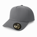 5 Panel Laser Perforated Cap Snapback #531L - Grey - Burzip Wholesale