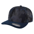 5panel Camo Crown W/ Laser Vented Back and Suede Bill Snapback Tccsl - NAVY - Burzip Wholesale