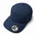 Navy 533L wholesale 5 panel laser perforated adjustable blank snapback cap