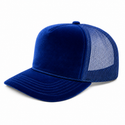 5panel Velvet Trucker mesh Back Plain Cap #5VM